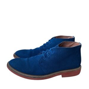 B2  Blue Suede Chukka Boots for Men
